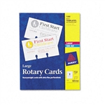 Avery Laser/Inkjet Rotary Cards, 3 x 5, 3 Cards/Sheet, 