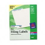 Avery Self-Adhesive Laser/Inkjet File Folder Labels, Bl
