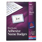 Avery Self-Adhesive Name Badge Labels, BorDERStyle, 2 1