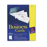 Avery Laser Business Cards, 2 x 3 1/2, White, 10 Cards/