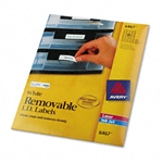 Avery Removable Inkjet/Laser ID Labels, 1/2 x 1-3/4, Wh