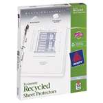 Avery&reg; Top-Load Recycled Polypropylene Sheet Protector, Clear, 100/Box # AVE75539