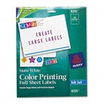 Avery Inkjet Labels for Color Printing, 8-1/2 x 11, Mat