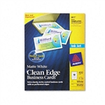 Avery Inkjet Matte Business Cards, 2 x 3 1/2, White, 10