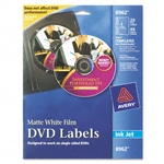 Avery DVD Inkjet Labels, Matte White, 20/Pack # AVE8962