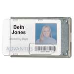 Advantus&reg; Rigid Two-Badge Blocking Smart Card Holder, 3 3/8 x 2 1/8, Clear, 20 per Pack # AVT76416