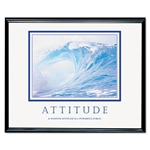 Advantus ï¿½Attitude/Waves Framed Motivational Print, 30