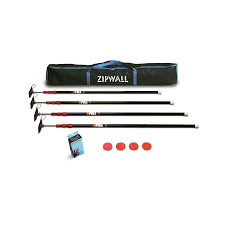 ZipWall Kit - 4 Pack Plus - Contractor Dust Barrier In