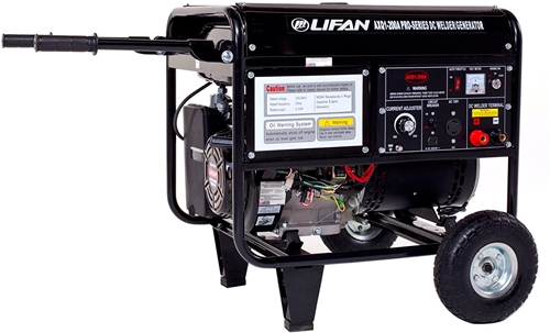 Lifan Pro Series WeldPro 4000 Running Watts/4500 Starting Watts, Gas  Powered Portable Generator, with 200 Amp Welder Combo, AXQ200-a