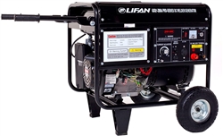 Lifan Pro Series WeldPro 4000 Running Watts/4500 Starting Watts, Gas Powered Portable Generator, with 200 Amp Welder Combo, AXQ200-a