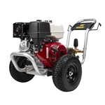 BE Pressure B4013HABC 4,000 PSI 4.0 GPM gas belt-drive pressure washer with Honda GX390 engine on aluminum frame