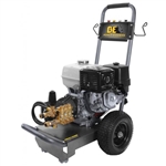 BE Pressure B4013HGS 4000 PSI cold water pressure washer with Honda GX390 engine and General triplex pump on steel frame
