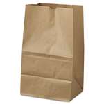 General 20# Squat Paper Bag, 40lb Kraft, Brown, 8 1/4 x 5 15/16 x 14 3/8, 500/Pack # BAGGK20S500