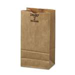 General 2# Paper Bag, 50lb Kraft, Brown, 4 5/16 x 2 7/16 x 7 7/8, 500/Pack # BAGGX2500