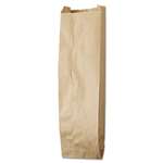 General Paper Bag, 35lb Kraft, Brown, 4 1/2 x 2 1/2 x 16, 500/Pack # BAGLQQUART500