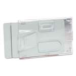 Baumgartens Sicurix Sealable Cardholder, Vertical, 3 x 5 1/2, Clear, 50/Pack # BAU47840