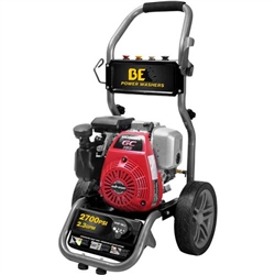 BE Pressure 2700 PSI Pressure Washer w/ Honda CG160 (Gas-Cold Water) Motor & AR RMV Pump BE275HAS