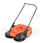 Bissell 31-inch Battery Powered Triple Brush Push Manual Sweeper, BG-677