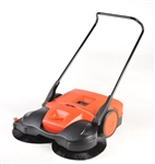 Bissell 38-inch Battery Powered Triple Brush Push Manual Sweeper, BG-697