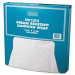 Bagcraft Papercon&reg; Grease-Resistant Paper Wrap/Liner, 12 x 12, White, 1000/Box, 5 Boxes/Carton # BGC057012