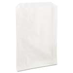 Bagcraft Papercon&reg; PB25 Grease-Resistant Sandwich Bags, 6 1/2 x 1 x 8, White, 2000/Carton # BGC300422