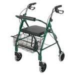 DMI&reg; Ultra Lightweight Rollator, Green, Aluminum/Plastic, 38"H # BGH50110121200