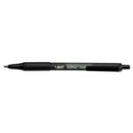 BIC&reg; Soft Feel Ballpoint Retractable Pen, 1 mm, Black/Blue, 36/Pk # BICSCSM361AST