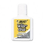 BIC Wite-Out Quick Dry Correction Fluid, 20 ml Bottle,