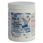 PAK-IT&reg; Glass & Hard-Surface Cleaner, Pleasant Scent, 20/Jar # BIG555120002240