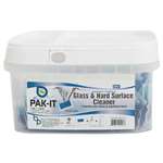 PAK-IT&reg; Glass & Hard-Surface Cleaner, Pleasant Scent, 100/Tub # BIG555120003800