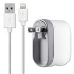 Belkin&reg; Swivel Charger, 2.1 Amp Port, Detachable Lightning Cable, Wall Charger # BLKF8J032TT04