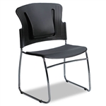 BALT ReFlex Series Stacking Chair, Black, 19 x 19 x 33h