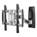 BALT&reg; HG Articulating Flat Panel Wall Mounts, 19w x 22d x 17 3/4h, Silver/Black # BLT66648