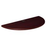 BALT&reg; Height-Adjustable Flipper Table Top, Half-Round, 48w x 24d, Mahogany # BLT90304