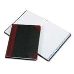 Boorum & Pease&reg; Record/Account Book, Record Rule, Black/Red, 300 Pages, 9 5/8 x 7 5/8 # BOR38300R