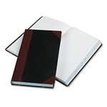 Boorum & Pease&reg; Record/Account Book, Record Rule, Black/Red, 500 Pages, 14 1/8 x 8 5/8 # BOR9500R