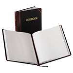 Boorum & Pease&reg; Log Book, Record Rule, Black/Red Cover, 150 Pages, 10 3/8 x 8 1/8 # BORG21150R