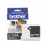 Brother LC51BK Innobella Ink, 500 Page-Yield, Black # B