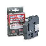 Brother&reg; P-Touch&reg; TZ Extra-Strength Adhesive Laminated Labeling Tape, 3/4w, Black on Matte Silver # BRTTZES941