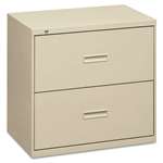 basyx&trade; 400 Series Two-Drawer Lateral File, 36w x 19-1/4d x 28-3/8h, Putty # BSX482LL