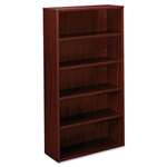 basyx&trade; BL Laminate Series Bookcase, 5 Shelves, 32w x 13.81d x 65.18h, Mahogany # BSXBL2194NN