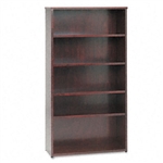 basyx BW Wood Veneer Series Bookcase, 5 Shelves, 36w x 