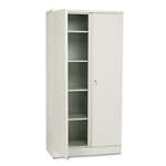 basyx&trade; Easy-to-Assemble Storage Cabinet, 36w x 18d x 72h, Light Gray # BSXC187236Q