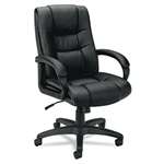 basyx&trade; VL131 Executive High-Back Chair, Black Vinyl # BSXVL131EN11