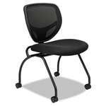 basyx&reg; VL302 Mesh Back Nesting Chair, Black # BSXVL302MM10