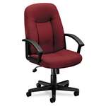 basyx&reg; VL601 Series Executive High-Back Swivel/Tilt Chair, Burgundy Fabric/Black Frame # BSXVL601VA62
