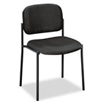 basyx Armless Guest Chair, 21-1/4 x 21 x 32-3/4, Black 