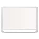 MasterVision&reg; Lacquered steel magnetic dry erase board, 48 x 96, Silver/White # BVCMVI210205