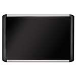 MasterVision&reg; Black fabric bulletin board, 48 x 96, Silver/Black # BVCMVI210301