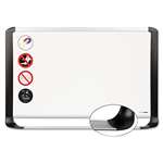 MasterVision&reg; Porcelain Magnetic Dry Erase Board, 48x96, White/Silver # BVCMVI210401